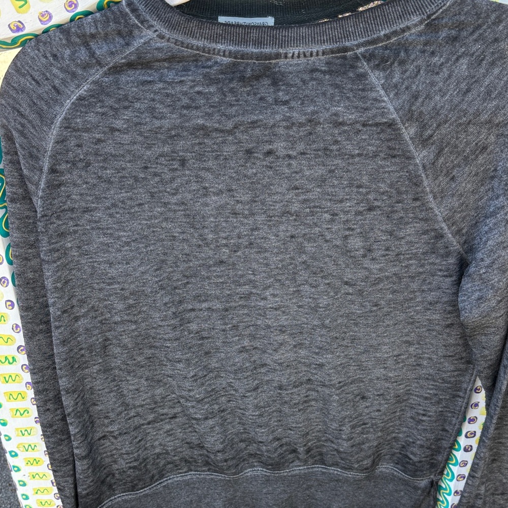☀️ SALE Greyson Threads Charcoal Peace Sign Sweatshirt☀️3/$12 - Picture 4 of 6